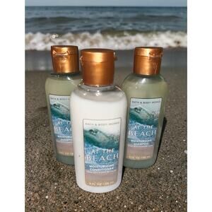 3pc Set Bath & Body Works AT THE BEACH Travel Hair Care -2 Shampoo 1 Conditioner